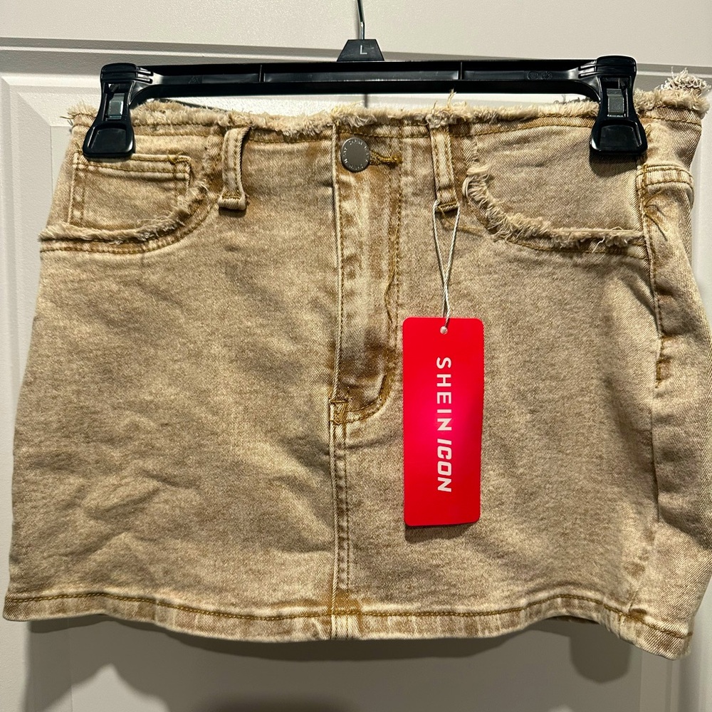 Denim Brown Skirt